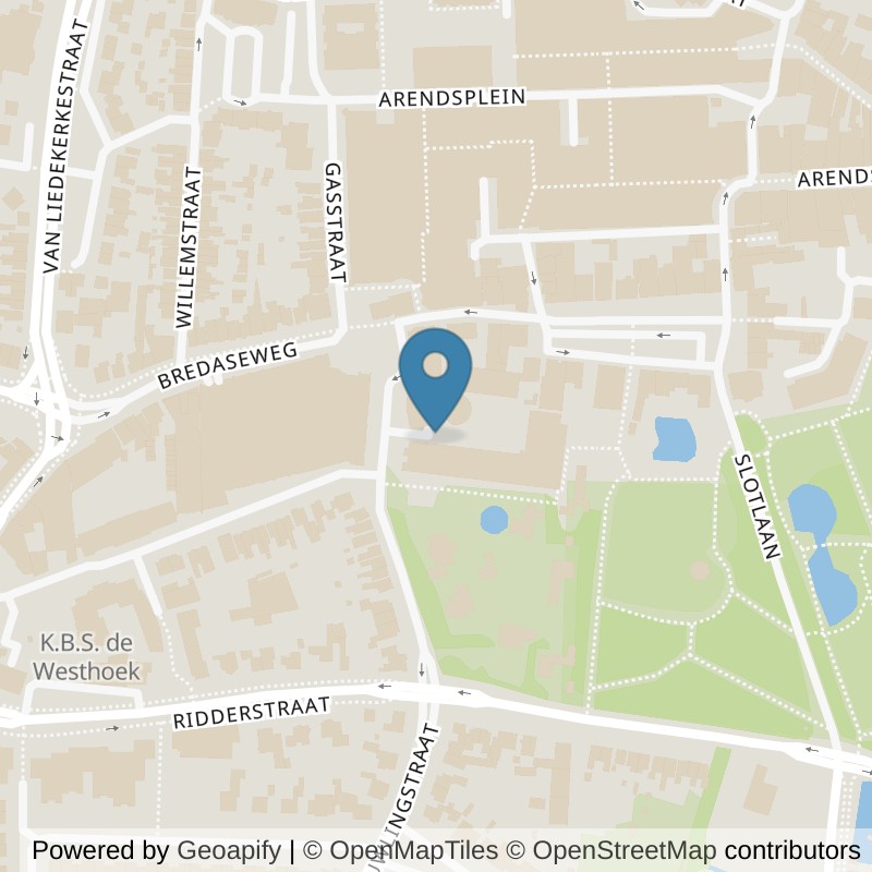 Map: location of fit20 Oosterhout in Oosterhout