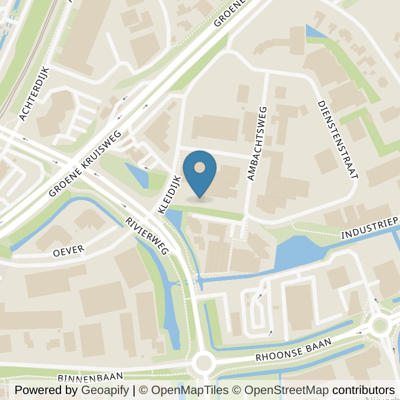 Map: location of fit20 Rhoon in GK Rhoon