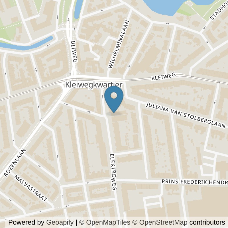 Map: location of fit20 Rotterdam-Hillegersberg in Rotterdam