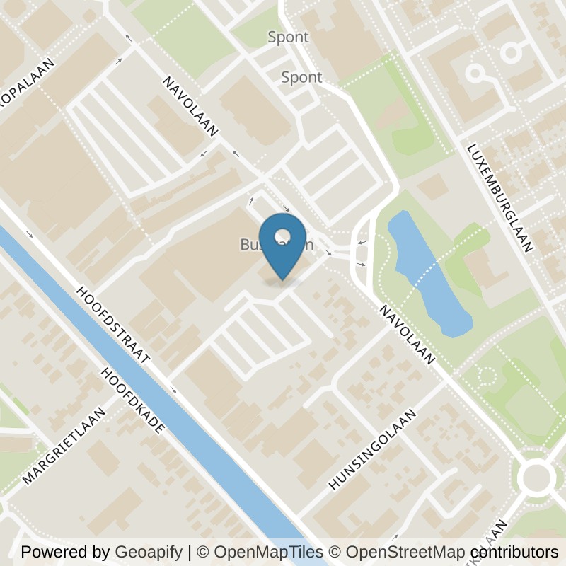Map: location of fit20 Stadskanaal in VJ Stadskanaal