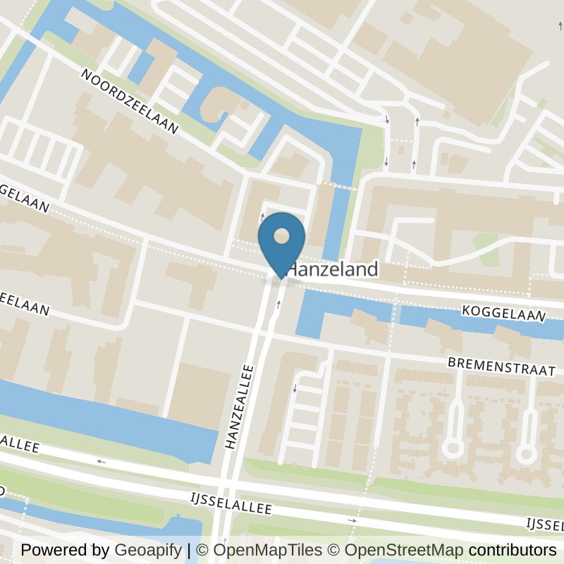 Map: location of fit20 Zwolle Hanzeland in Zwolle