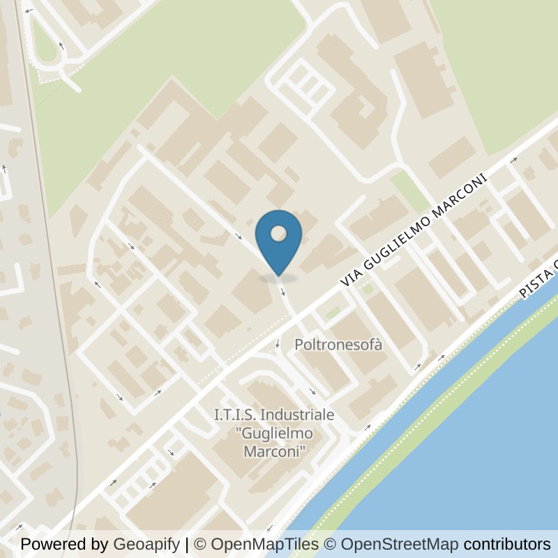 Map: location of FitActive Cagliari Viale Marconi in Cagliari