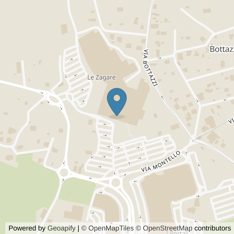 Map: location of FitActive Catania Le Zagare in San Giovanni la Punta