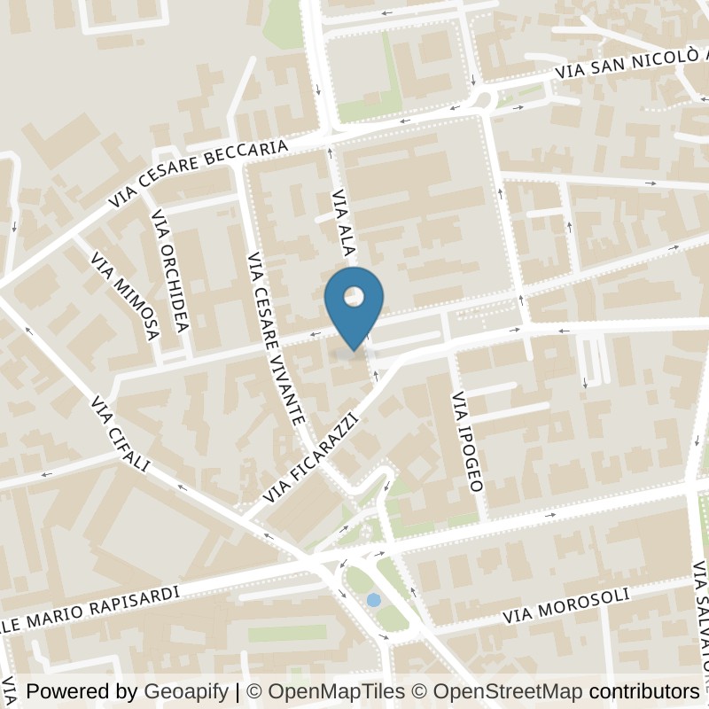 Map: location of FitActive Catania Piazza Roma in Catania