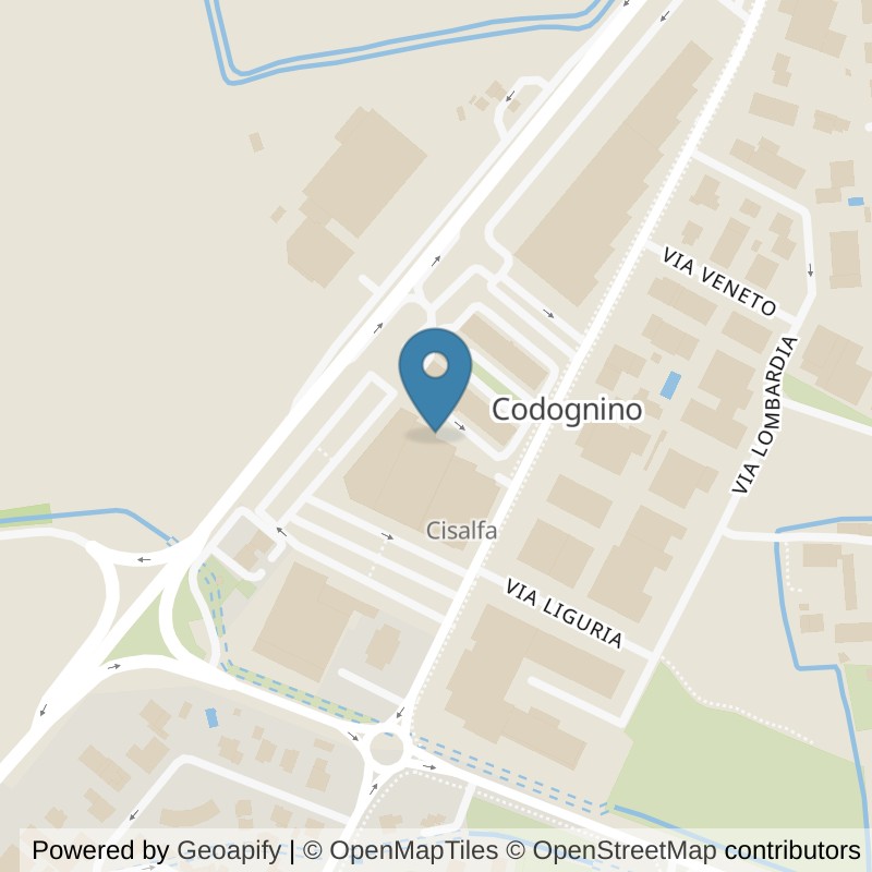 Map: location of FitActive Cornegliano Laudense in Cornegliano Laudense
