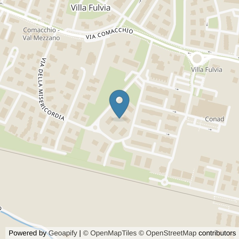 Map: location of FitActive Ferrara Righini in Ferrara