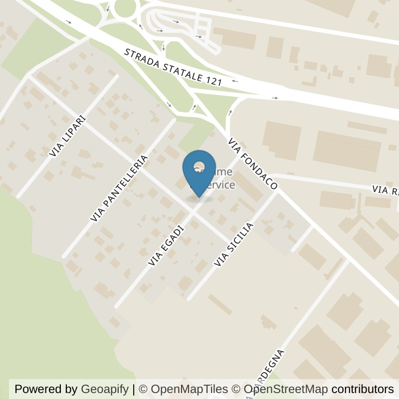 Map: location of FitActive Catania Belpasso in Belpasso