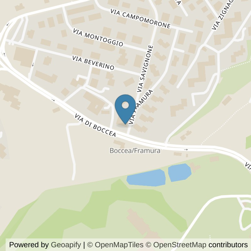 Map: location of FitActive Roma Boccea in Roma