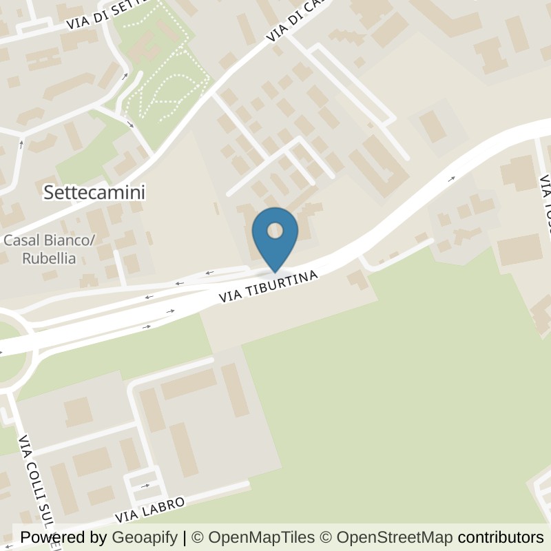 Map: location of FitActive Roma Tiburtina in Roma