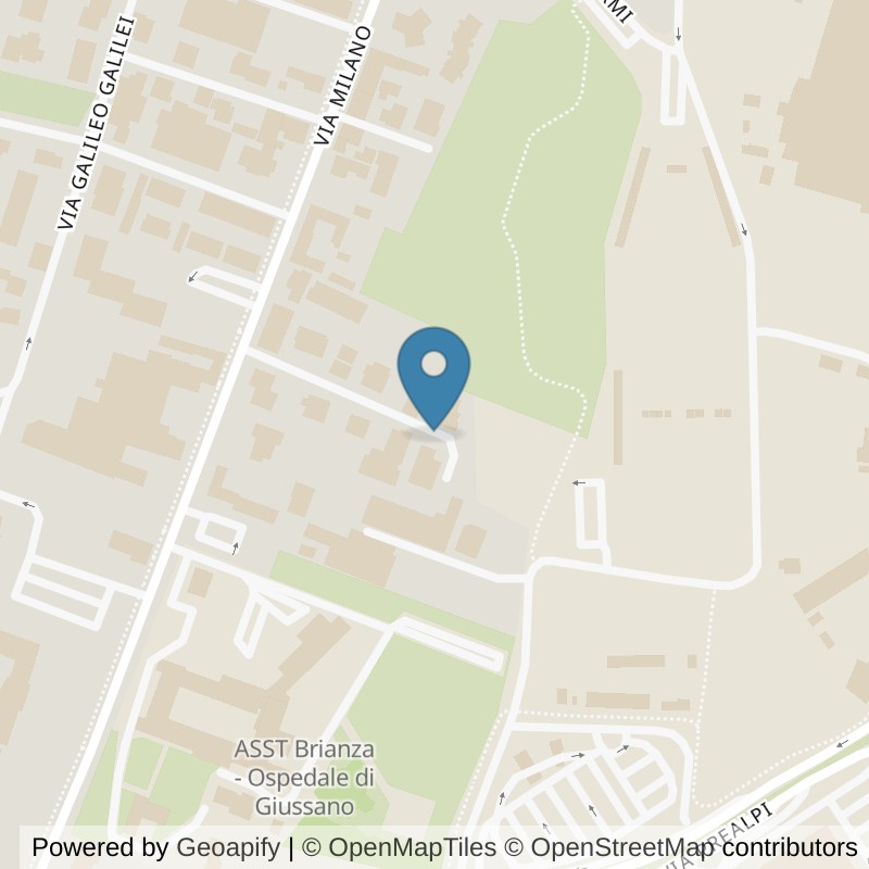Map: location of FitActive Giussano in Giussano