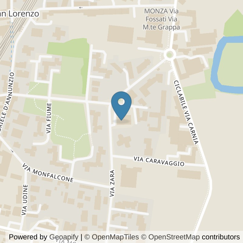 Map: location of FitActive Monza Zara in Monza