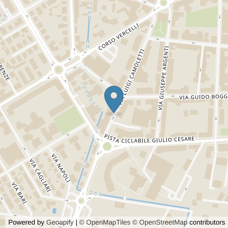 Map: location of FitActive Novara Camoletti in Novara