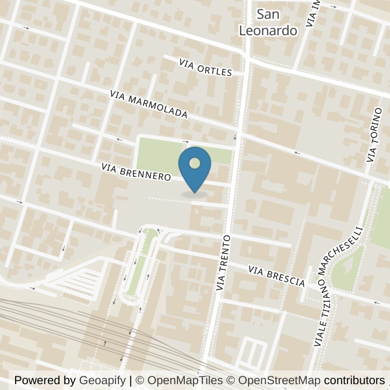 Map: location of FitActive Parma Pasubio in Parma
