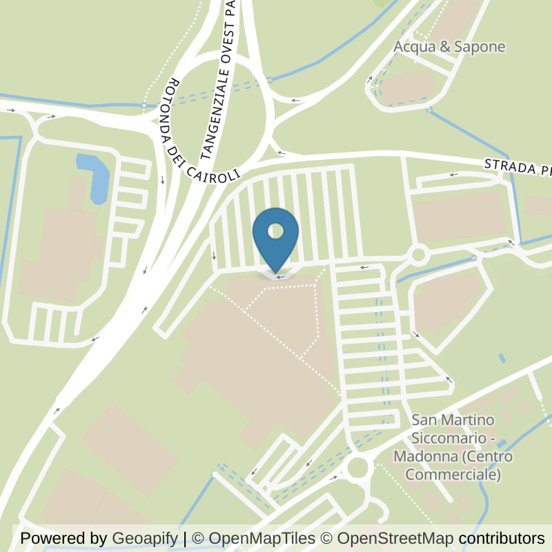 Map: location of FitActive Pavia in San Martino Siccomario