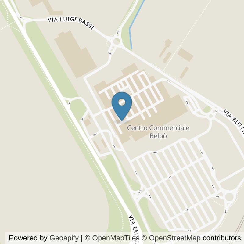 Map: location of FitActive Piacenza in San Rocco al Porto