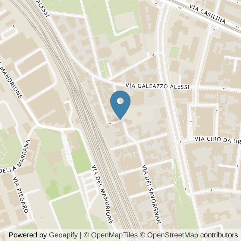Map: location of FitActive Roma Pigneto in Roma