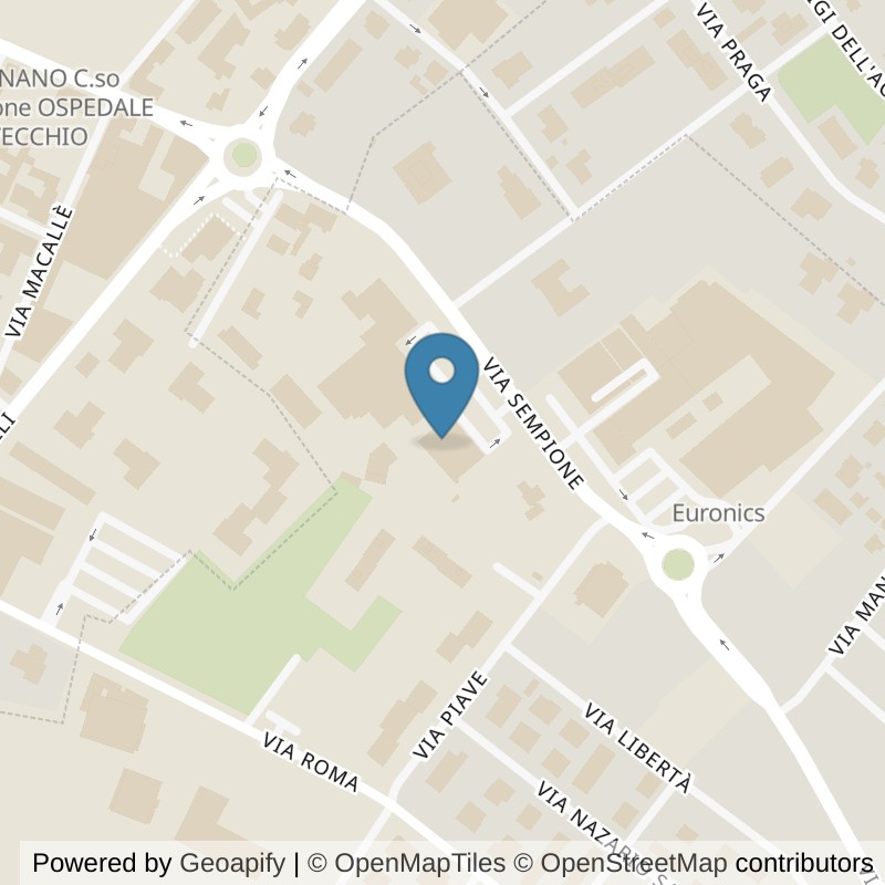 Map: location of FitActive San Vittore Olona in San Vittore Olona