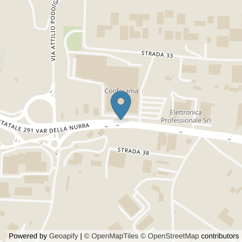 Map: location of FitActive Sassari in Sassari