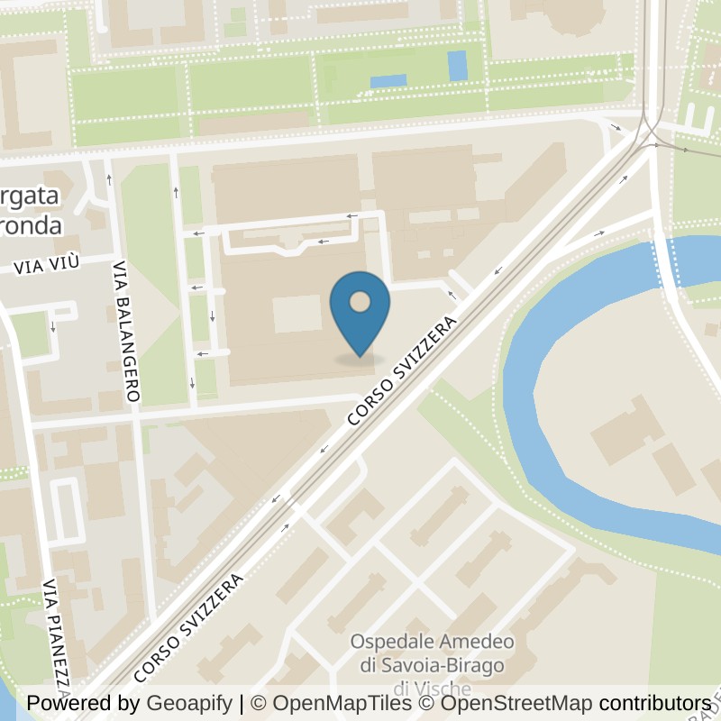 Map: location of FitActive Torino Corso Svizzera in Torino
