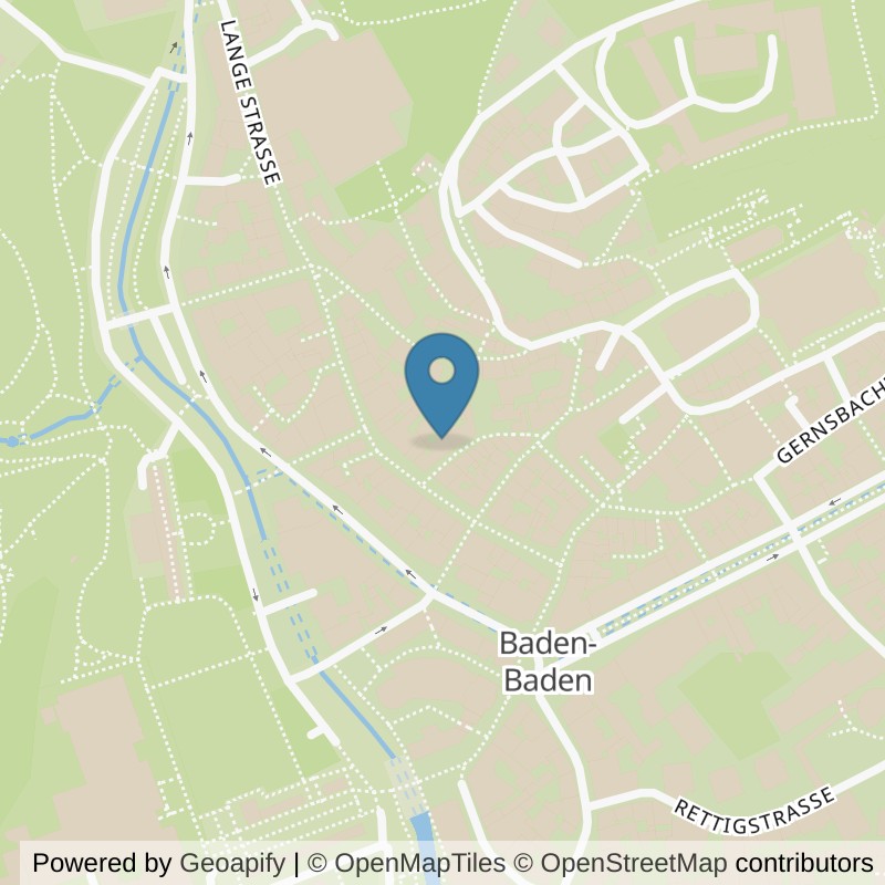 Map: location of fitbox Baden-Baden Zentrum in Baden-Baden