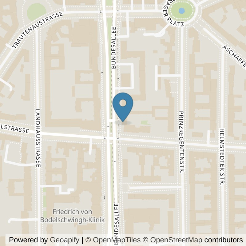 Map: location of fitbox Berlin Bundesallee in Berlin