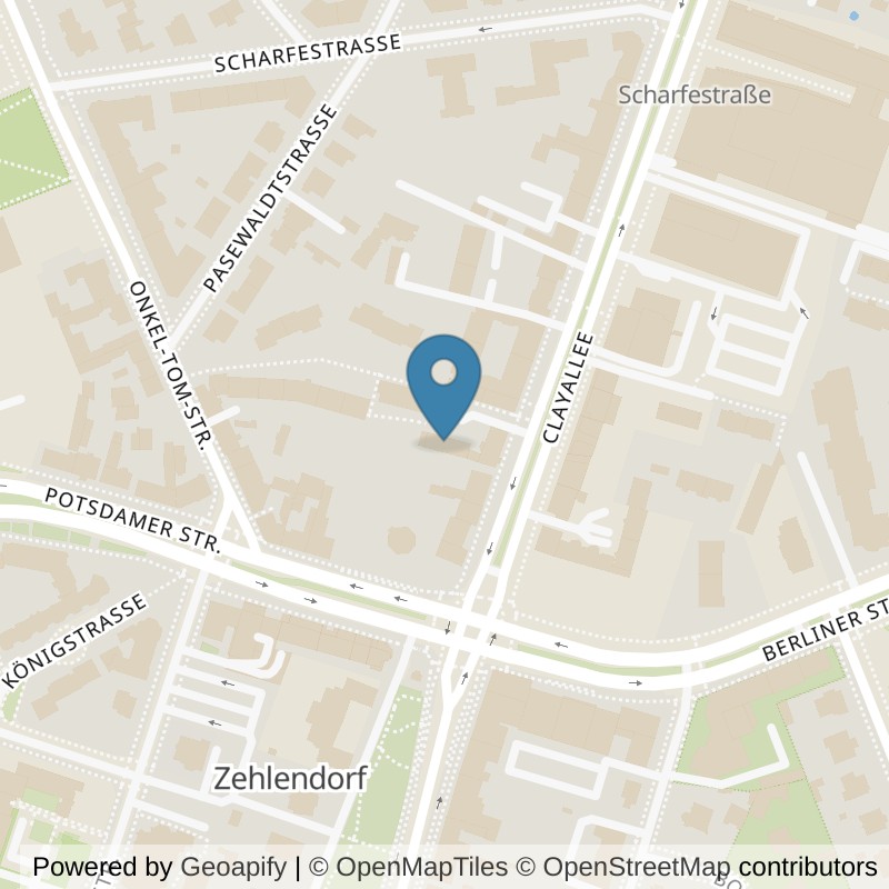 Map: location of fitbox Berlin Clayallee in Berlin