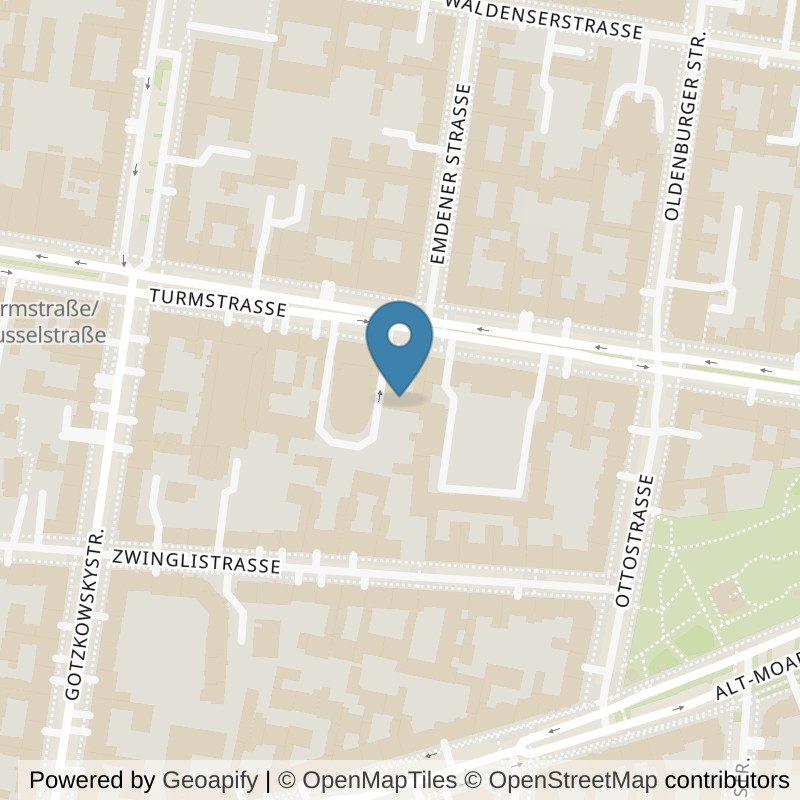Map: location of fitbox Berlin Turmstraße in Berlin