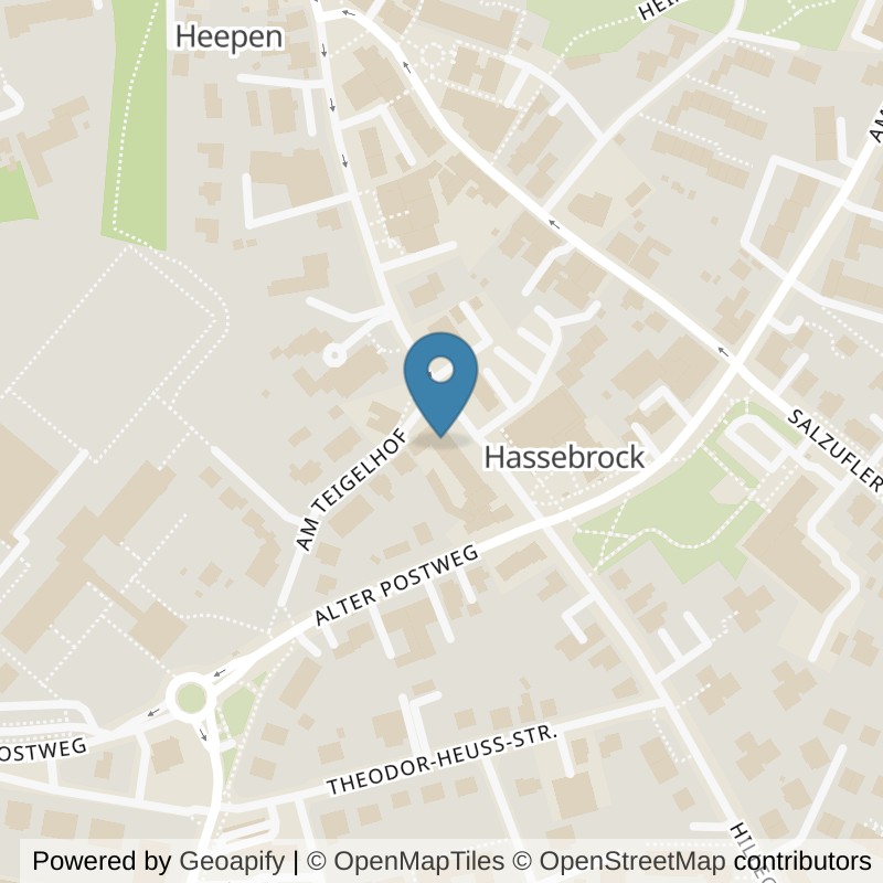 Map: location of fitbox Bielefeld Heepen in Bielefeld