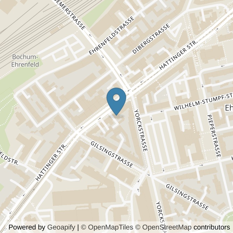 Map: location of fitbox Bochum Ehrenfeld in Bochum
