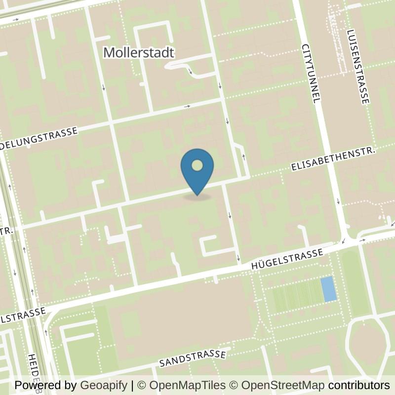 Map: location of fitbox Darmstadt Mitte in Darmstadt
