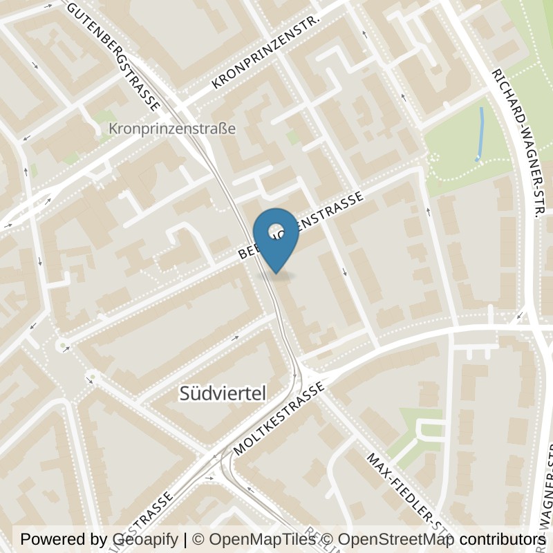 Map: location of fitbox Essen Südviertel in Essen