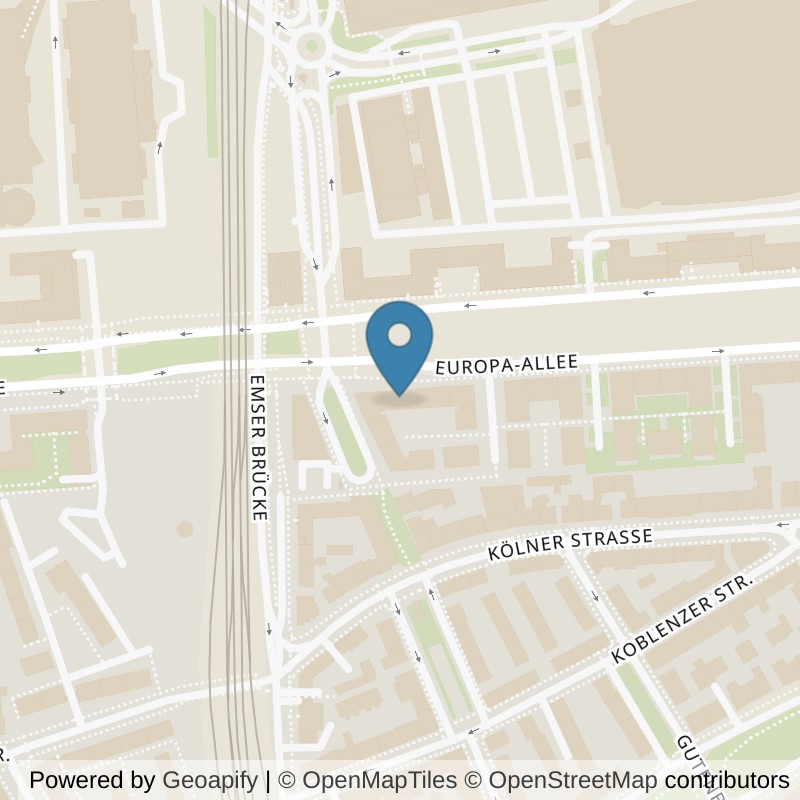 Map: location of fitbox Frankfurt Europaviertel in Frankfurt am Main