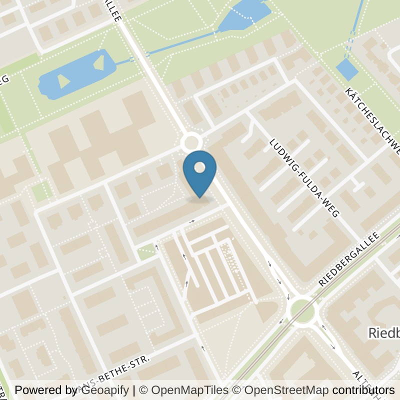 Map: location of fitbox Frankfurt Riedberg in Frankfurt am Main