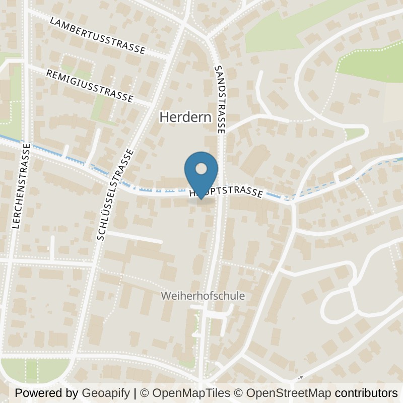 Map: location of fitbox Freiburg Herdern in Freiburg im Breisgau