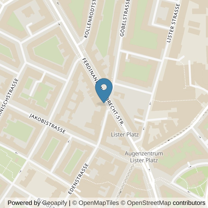 Map: location of fitbox Hannover Lister Platz in Hannover