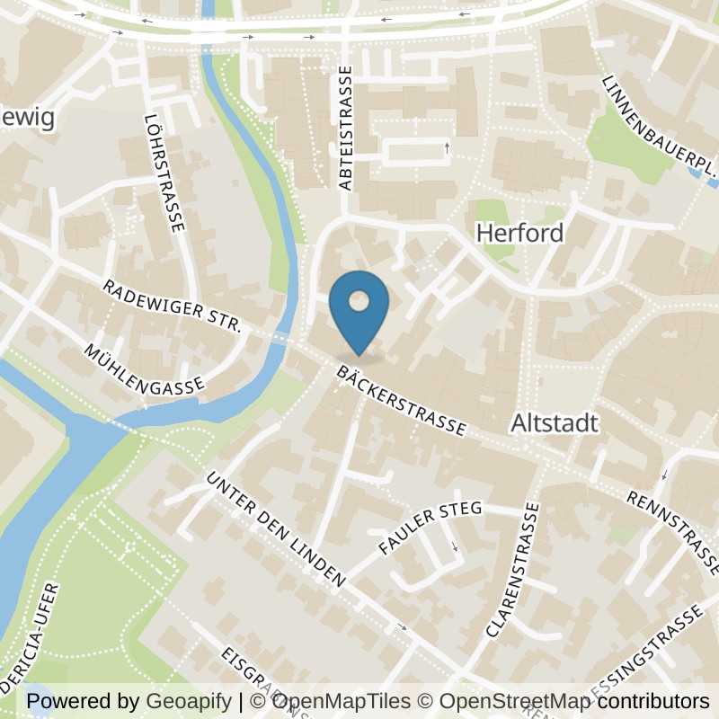 Map: location of fitbox Herford Alter Markt in Herford
