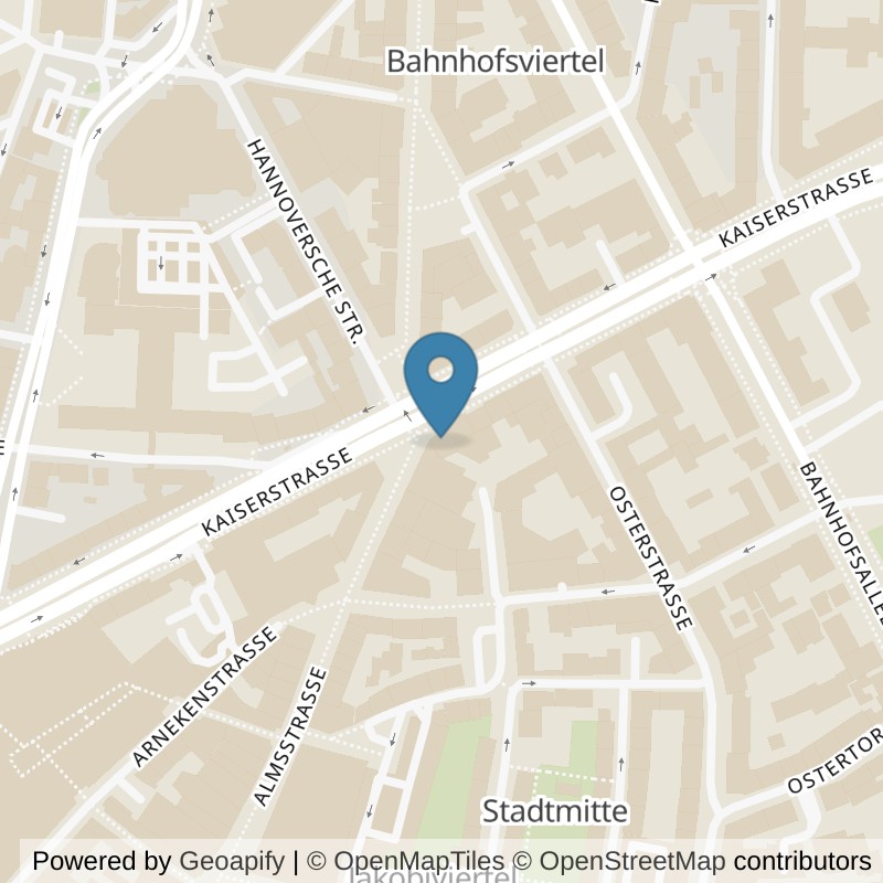 Map: location of fitbox Hildesheim Almstor in Hildesheim