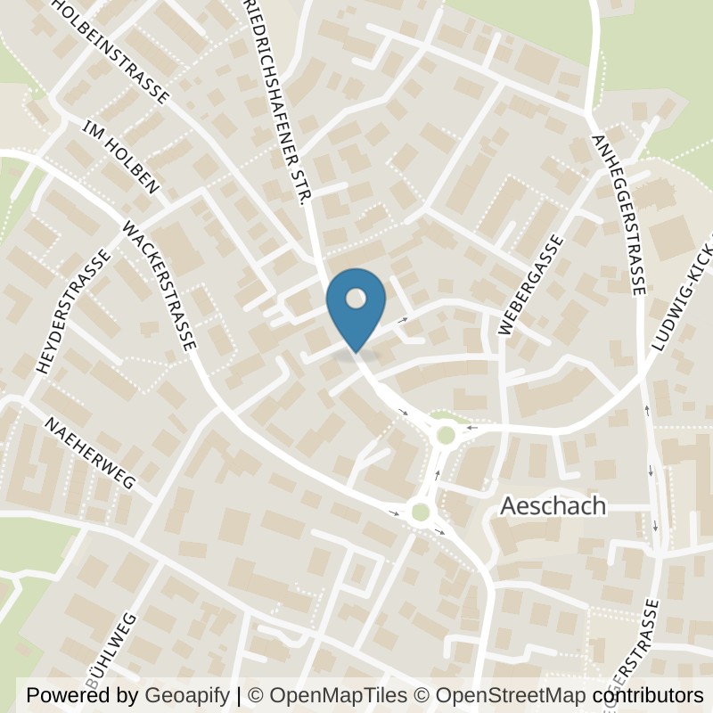Map: location of fitbox Lindau Aeschacher Markt in Lindau (Bodensee)