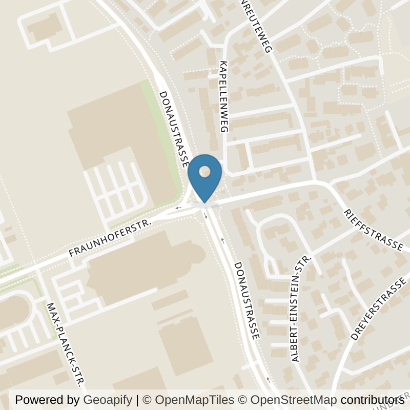 Map: location of fitbox Memmingen Amendingen in Memmingen