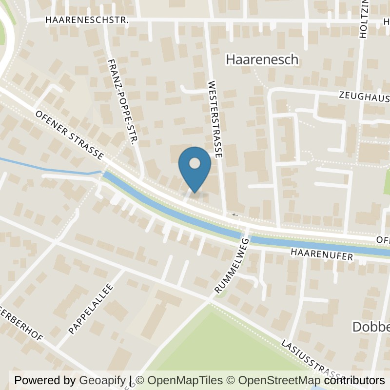 Map: location of fitbox Oldenburg Dobbenviertel in Oldenburg
