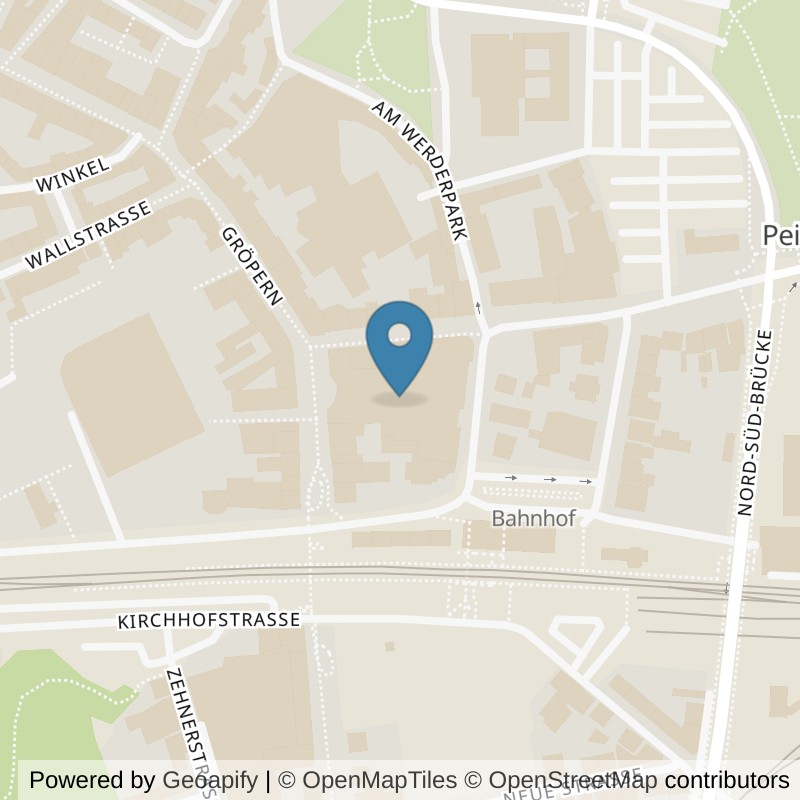 Map: location of fitbox Peine City in Peine