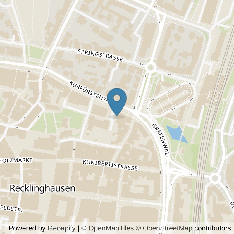 Map: location of fitbox Recklinghausen Mitte in Recklinghausen