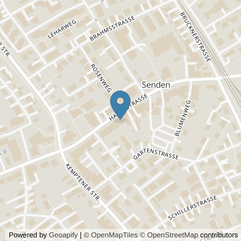 Map: location of fitbox Senden in Senden