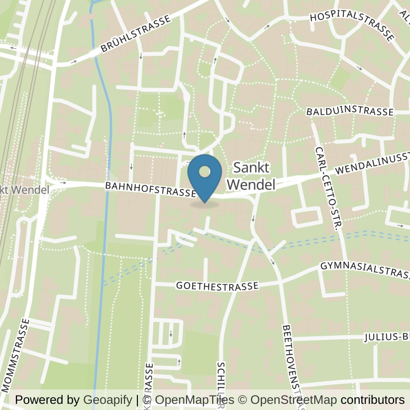 Map: location of fitbox St. Wendel Schlossplatz in St. Wendel