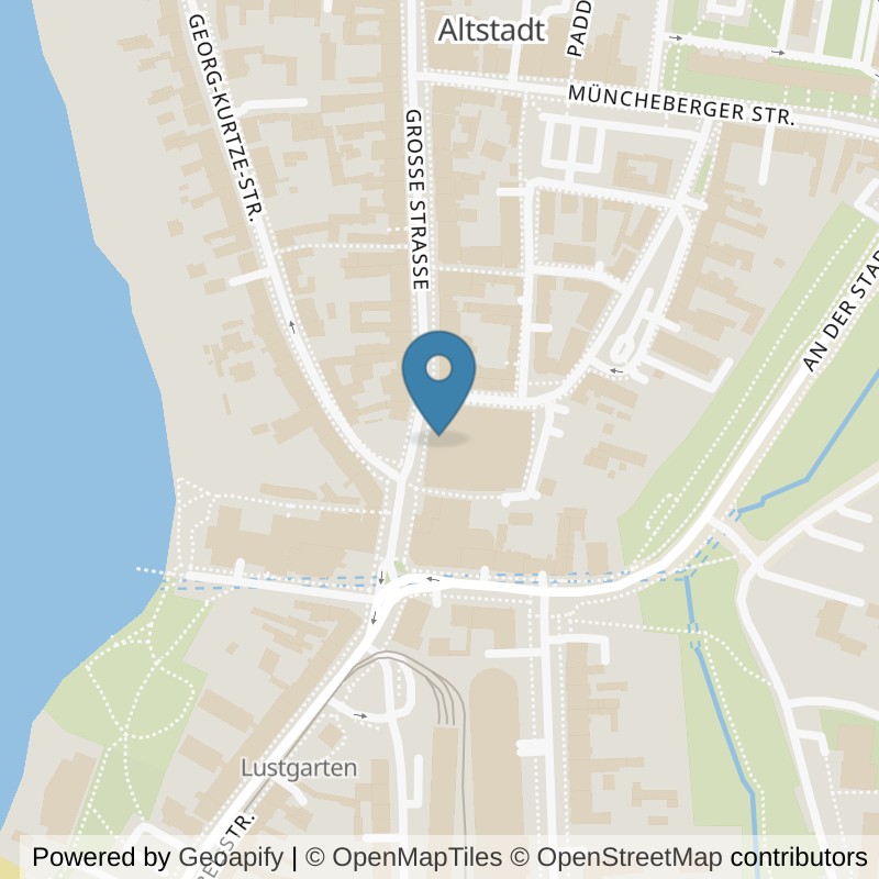 Map: location of fitbox Strausberg in Strausberg