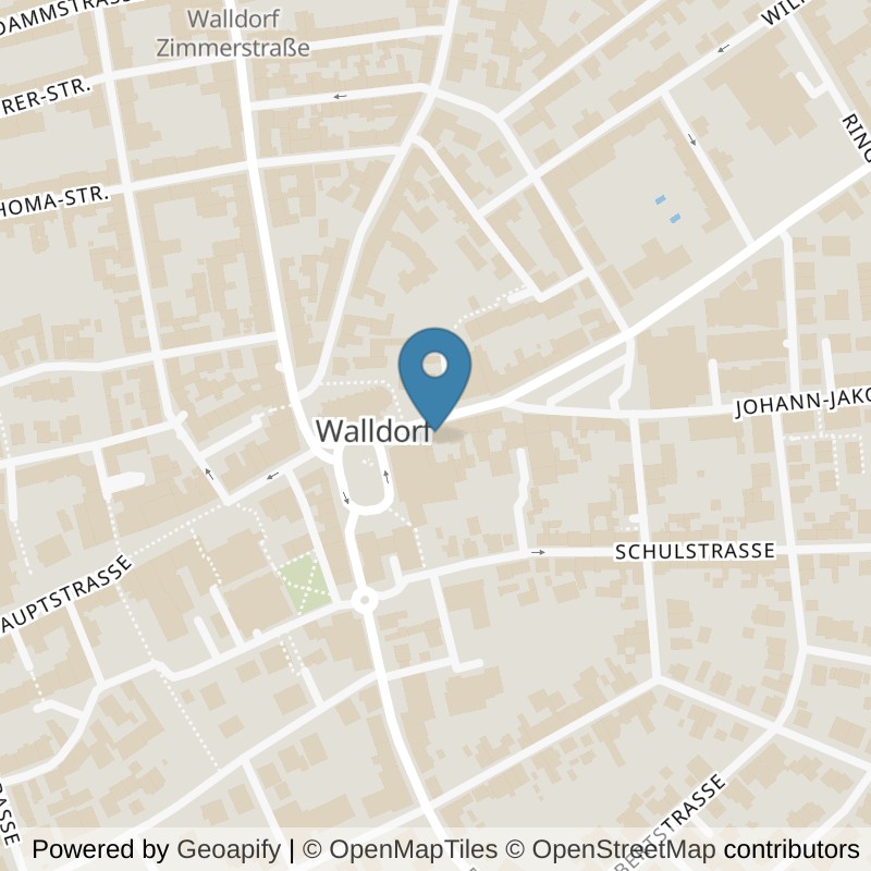 Map: location of fitbox Walldorf Drehscheibe in Walldorf