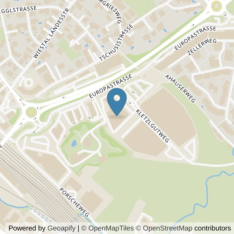 Map: location of Fitcenter Hallein in Hallein