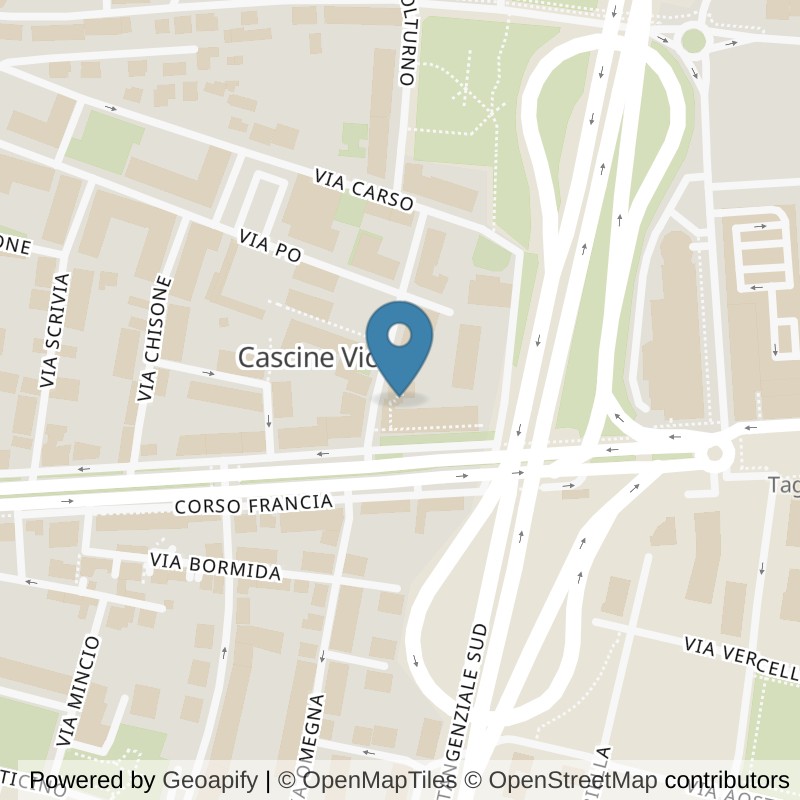 Map: location of Fit Express Rivoli in Rivoli