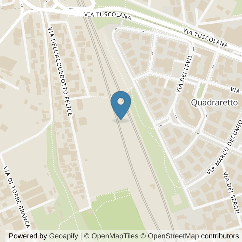 Map: location of Fit Express Roma Tuscolana in Roma
