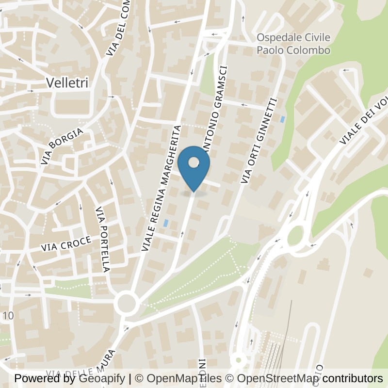 Map: location of Fit Express Velletri in Velletri